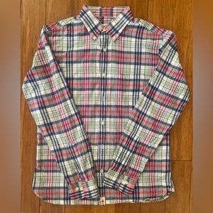 Brooks Brothers Shirt Men' M Green, Red & Blue Checkered - Pre-owned